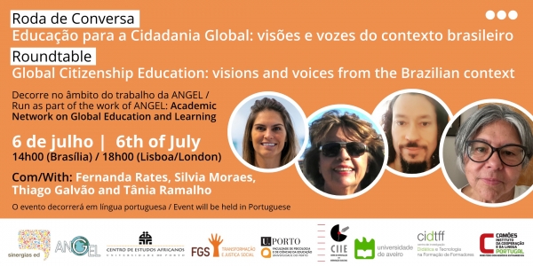Roda de Conversa &ldquo;Educa&ccedil;&atilde;o para a Cidadania Global: vis&otilde;es e vozes do contexto brasileiro&rdquo;