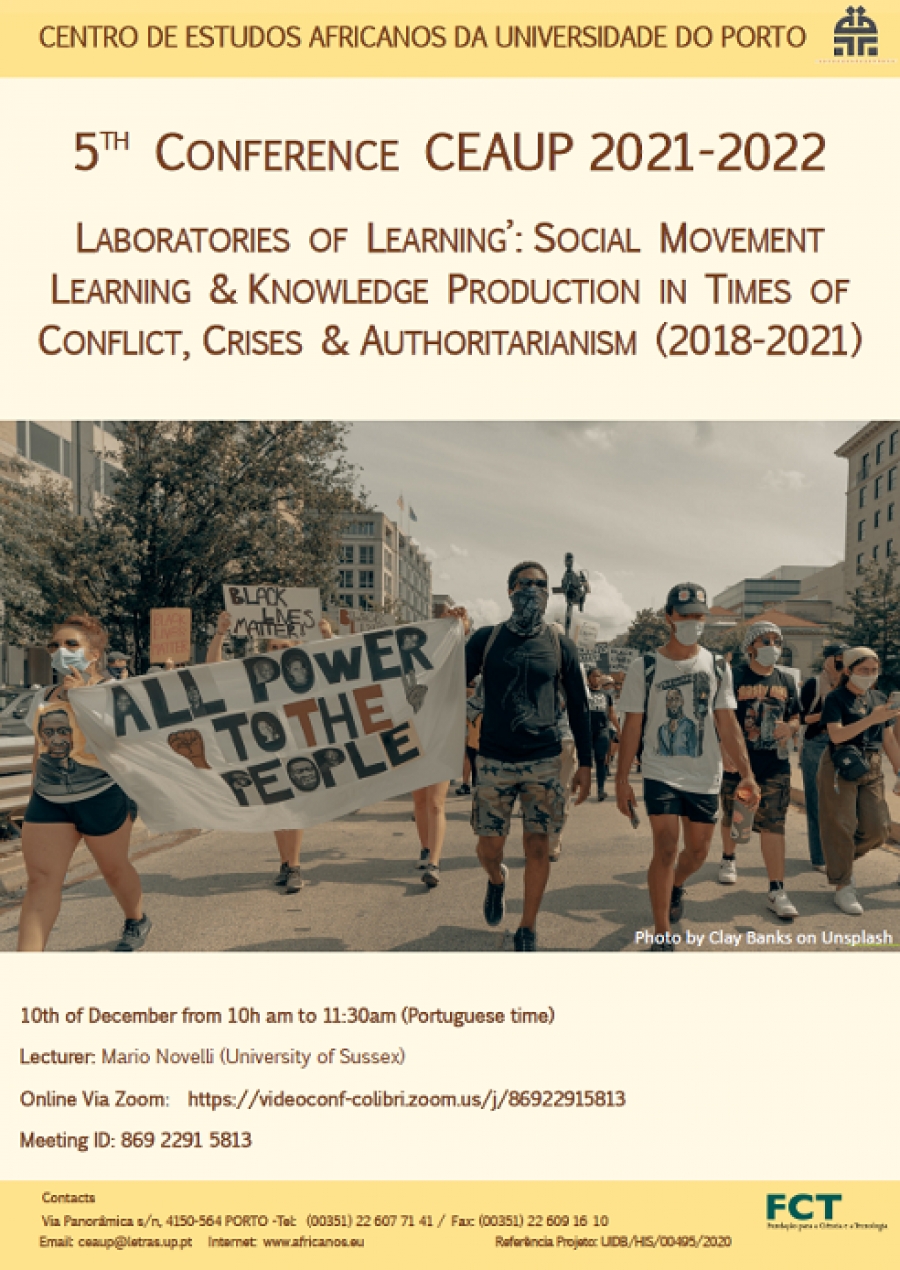 5th Conference 2021-2022: LABORATORIES OF LEARNING’: SOCIAL MOVEMENT LEARNING & KNOWLEDGE PRODUCTION IN TIMES OF CONFLICT, CRISES & AUTHORITARIANISM (2018-2021)