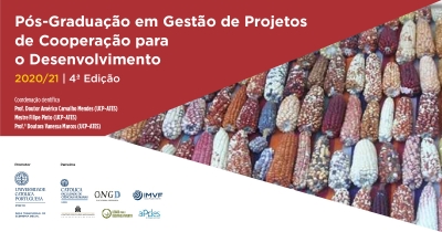 P&oacute;s-Gradua&ccedil;&atilde;o em Gest&atilde;o de Projetos de Coopera&ccedil;&atilde;o para o Desenvolvimento 2020/21 | 4a Edi&ccedil;&atilde;o