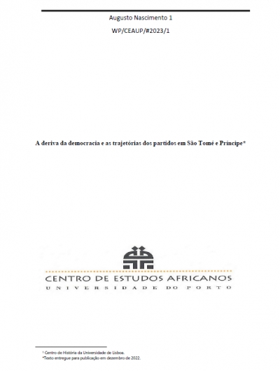 Working Paper: A deriva da democracia e as trajetórias dos partidos em São Tomé e Príncipe
