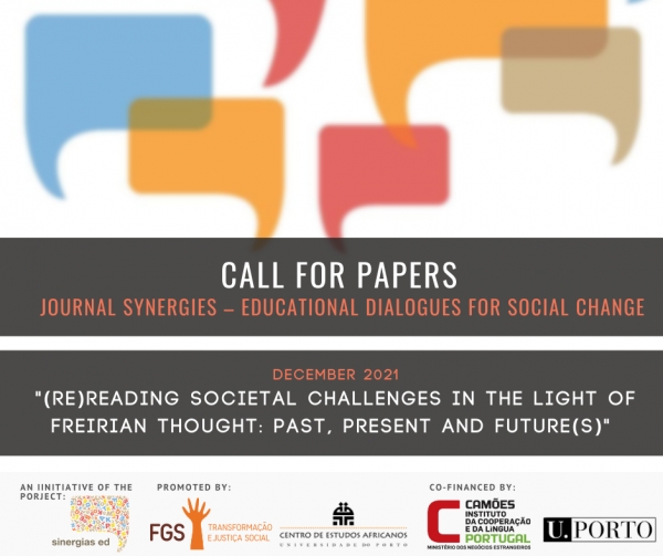 call for submission of articles to the next issue of the digital journal Synergies – Educational dialogues for social change, is open
